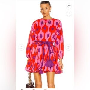 Rhode Ella Belted Floral Cotton Poplin Dress